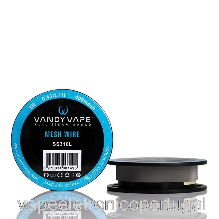 Carretéis De Fio De Malha Vape Eletrônico Vandy Vape - 5 Pés 0,43ohm 400mesh Ss316l